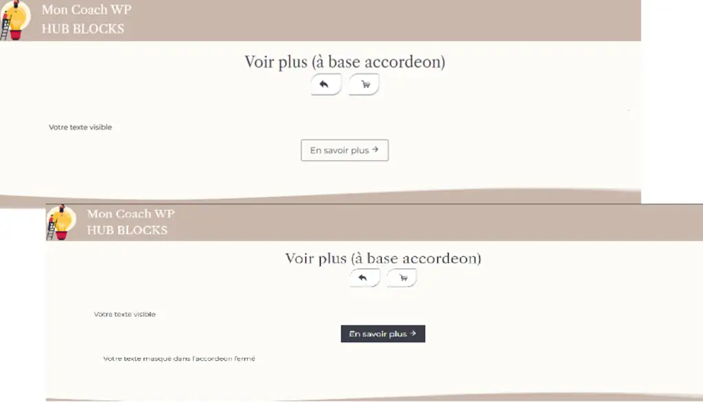Voir plus à base accordeon